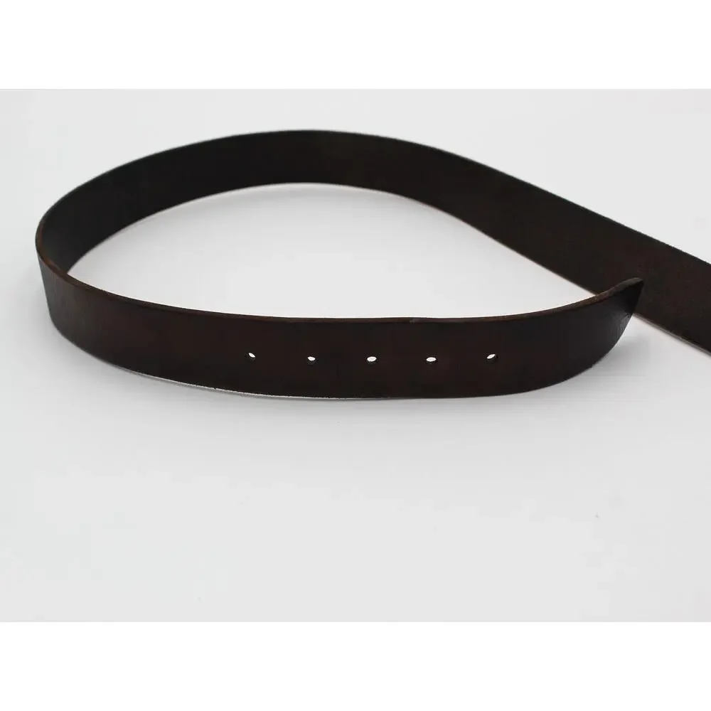 Polo Ralph Lauren Belt Mens 38 95 cm Brown Leather Distressed Casual Workwear